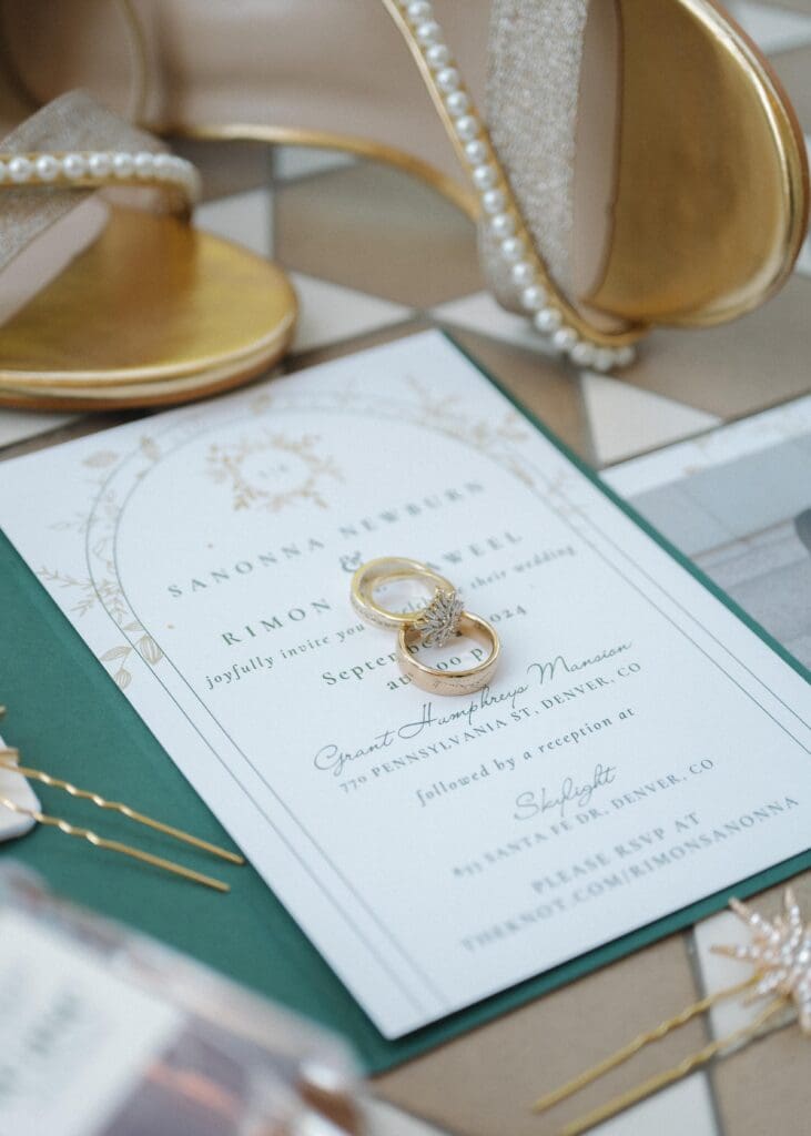 Guide to Wedding Details Flat Lay | Sunshine Sentiments Photo